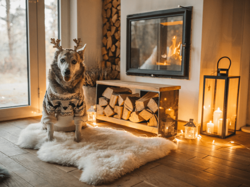 Dogs inside during Winter Time